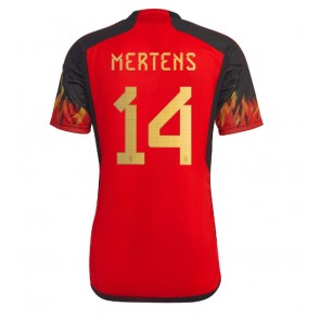 Lacne Muži Futbalové dres Belgicko Dries Mertens #14 MS 2022 Krátky Rukáv - Domáci
